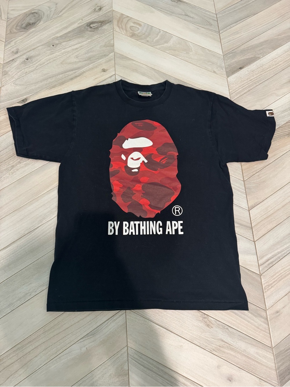 Bape color Camo Big Ape Head Tee M